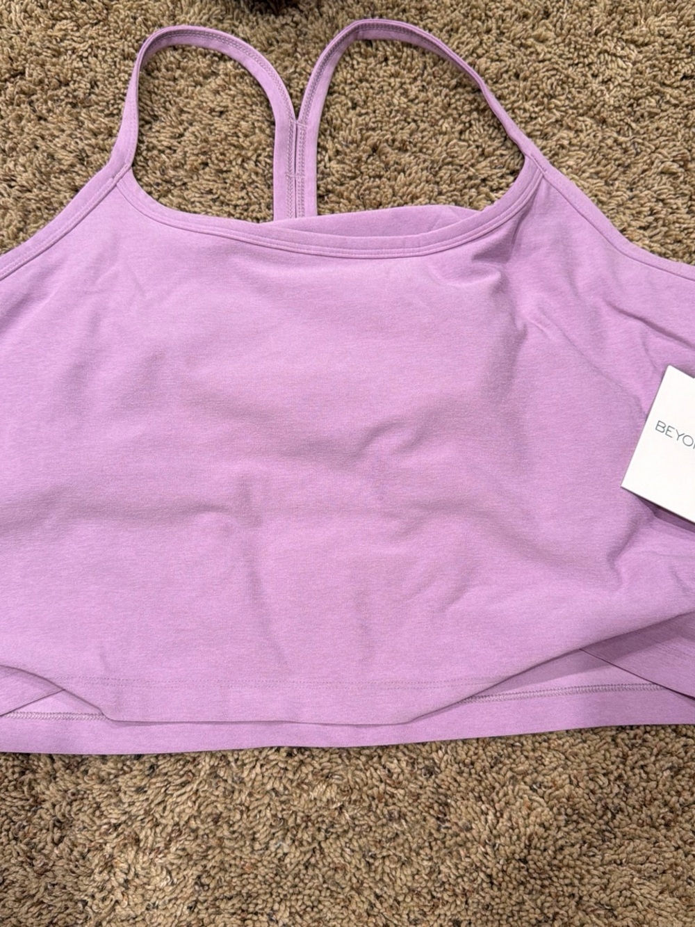 Lavender Cropped Tank Top